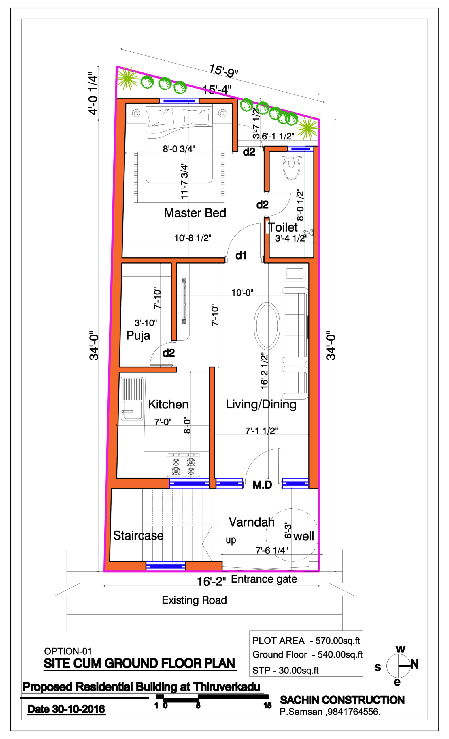 Thiruverkadu Floor Plan